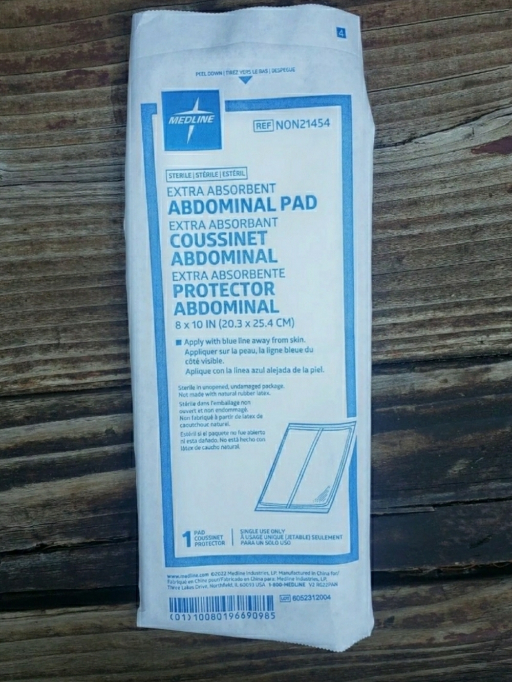 [17] Medline Extra Absorbent Sterile Abdominal Pads 8"X10"